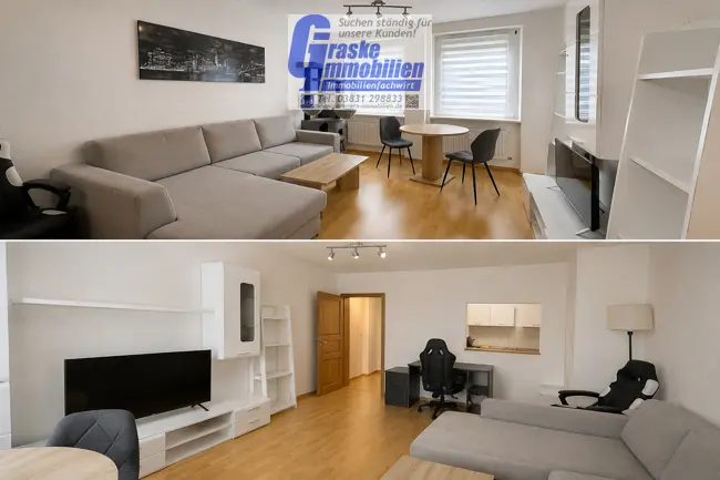 2 Zimmer Wohnung mit 54 m² in Stralsund – Bild 1