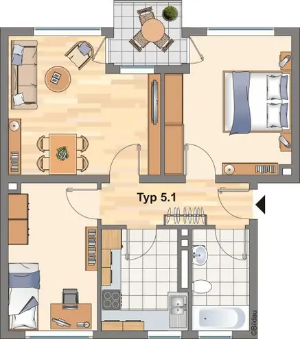 3 Zimmer Wohnung mit 60 m² in Gelsenkirchen – Bild 3