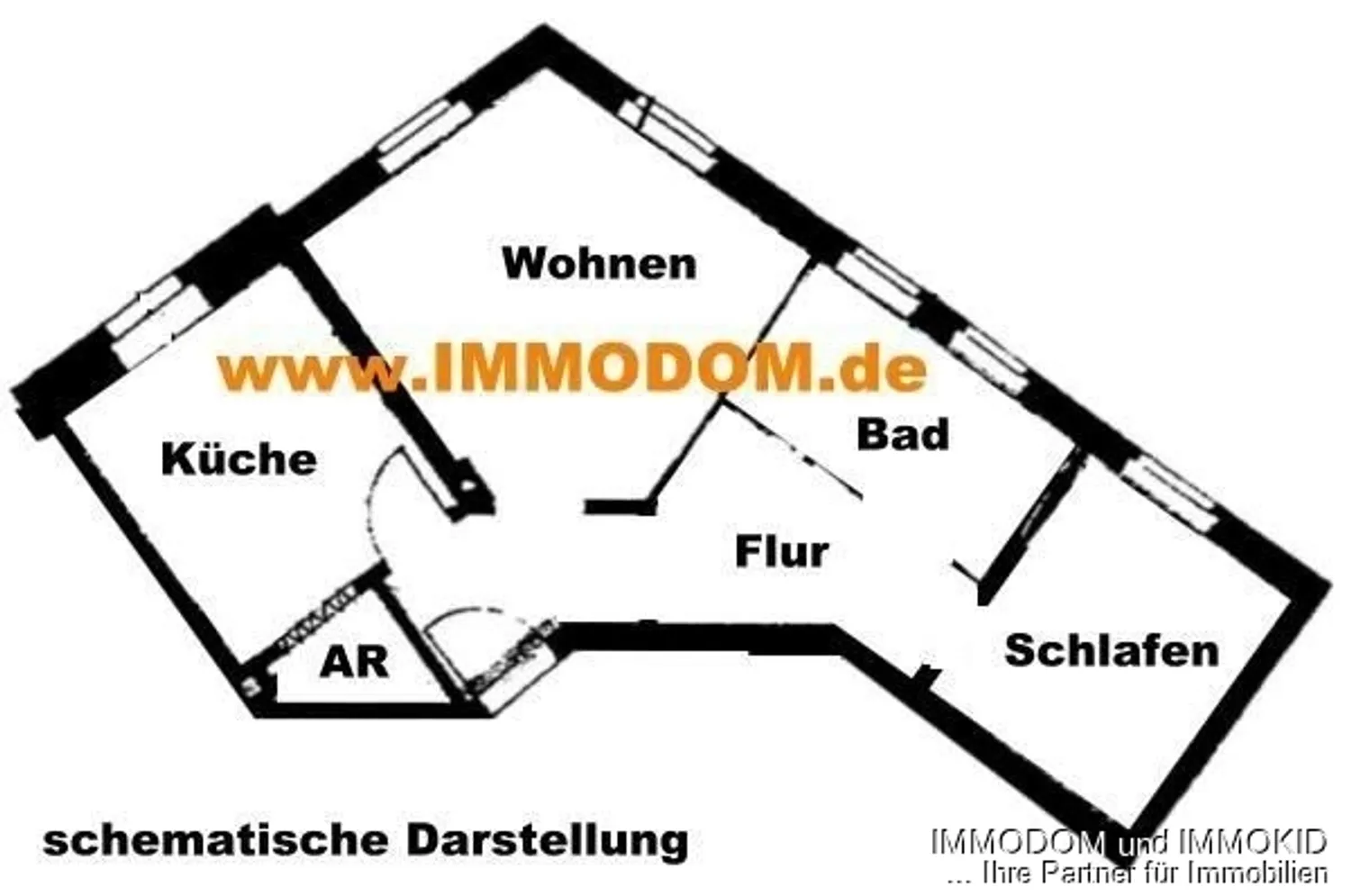 2 Zimmer Wohnung mit 51 m² in Zwickau – Bild 2