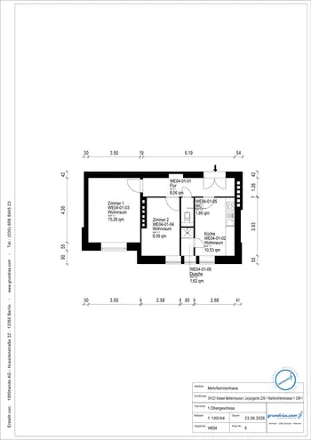 2 Zimmer Wohnung mit 47 m² in Kassel – Bild 3