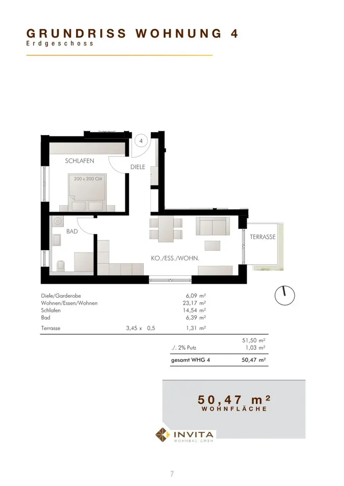 2 Zimmer Wohnung mit 50 m² in Cham – Bild 5