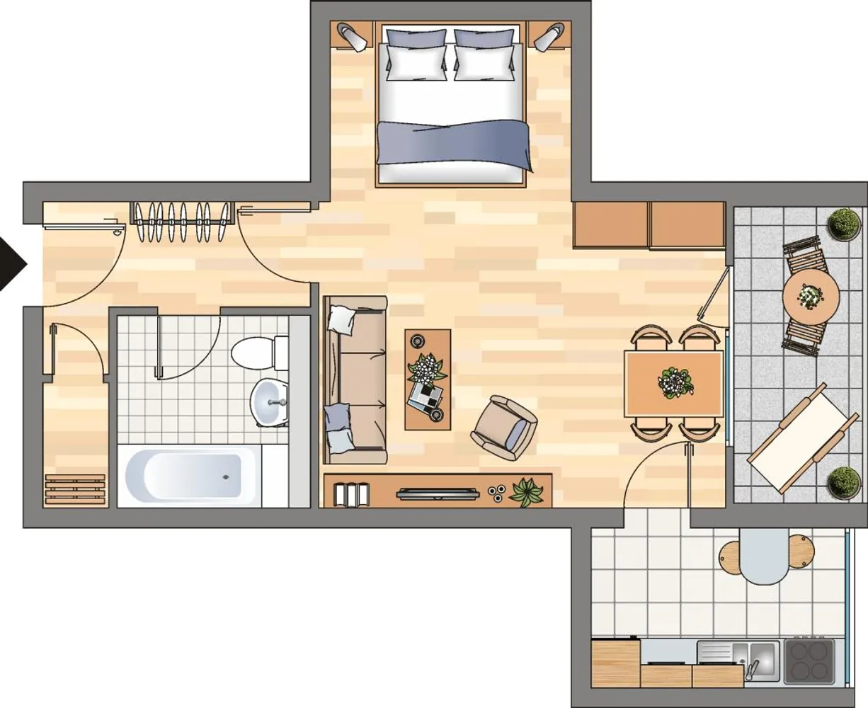 2 Zimmer Wohnung mit 44 m² in Dortmund – Bild 9
