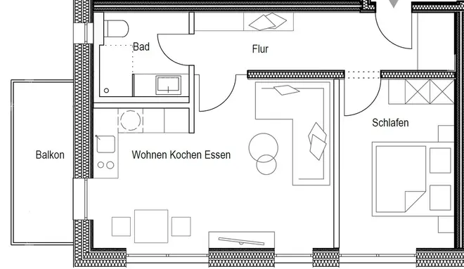 2 Zimmer Wohnung mit 51 m² in Regensburg – Bild 7