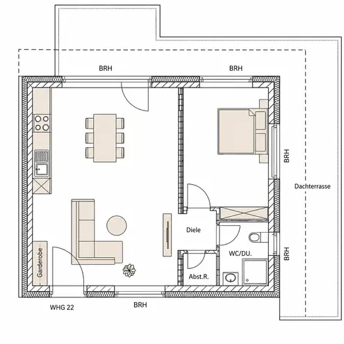2 Zimmer Wohnung mit 61 m² in Hanau – Bild 4