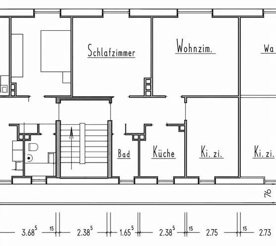 3 Zimmer Wohnung mit 49 m² in Marburg – Bild 1