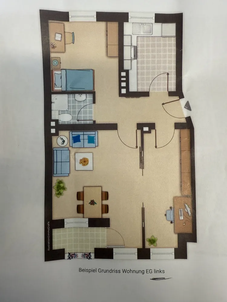 3 Zimmer Wohnung mit 49 m² in Kiel – Bild 1