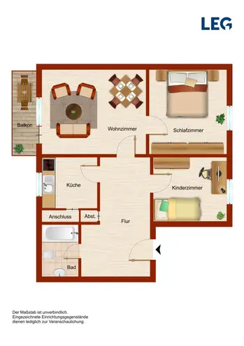 3 Zimmer Wohnung mit 71 m² in Hamm – Bild 5