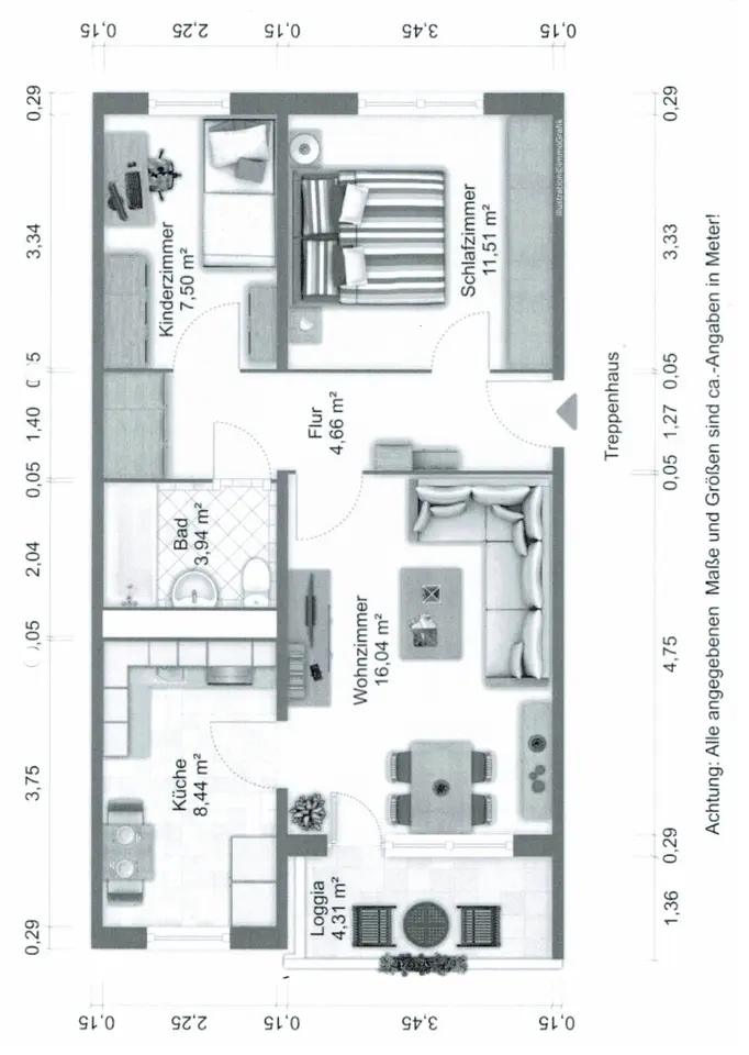 3 Zimmer Wohnung mit 57 m² in Greifswald – Bild 9