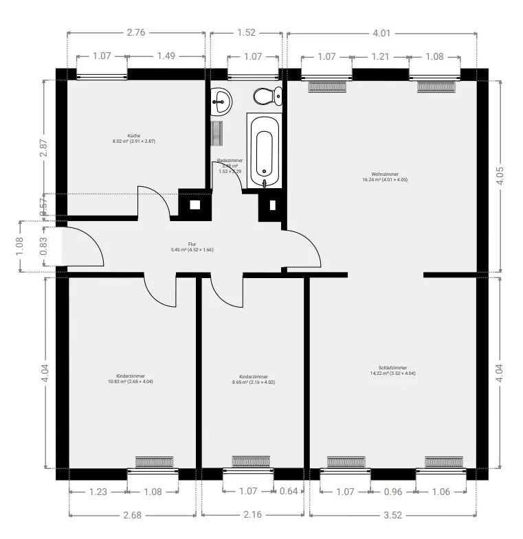3 Zimmer Wohnung mit 57 m² in Salzgitter – Bild 6