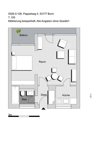 1 Zimmer Wohnung mit 38 m² in Bonn – Bild 8