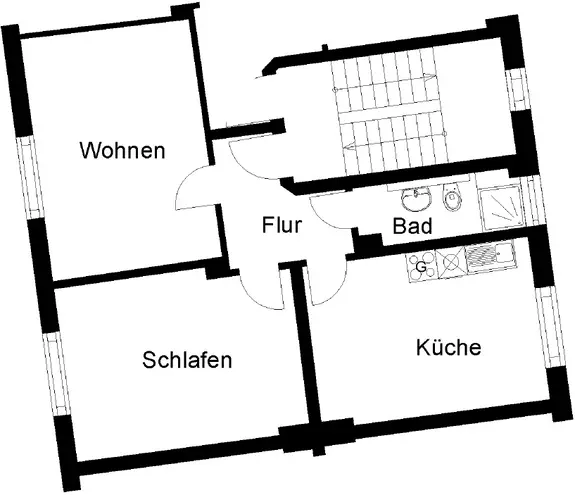 3 Zimmer Wohnung mit 61 m² in Herne – Bild 2