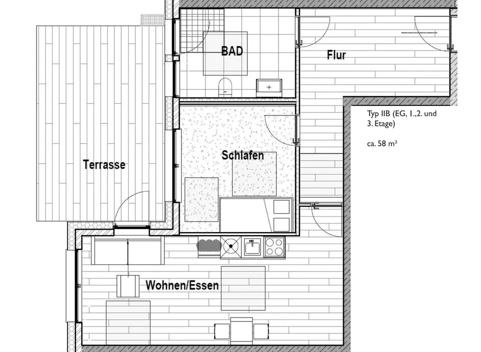 2 Zimmer Wohnung mit 58 m² in Herne – Bild 6