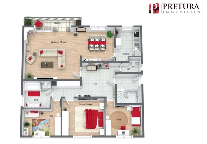 4 Zimmer Wohnung mit 117 m² in Mannheim – Bild 3