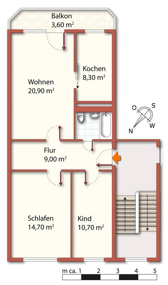 3 Zimmer Wohnung mit 71 m² in Bautzen – Bild 7