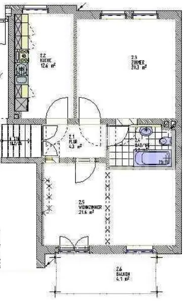 2 Zimmer Wohnung mit 64 m² in Greifswald – Bild 8