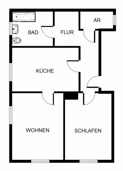 2 Zimmer Wohnung mit 65 m² in Ludwigshafen – Bild 2