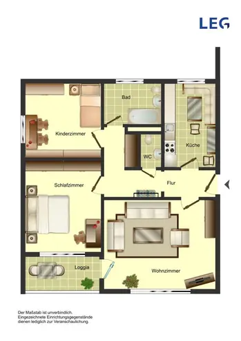 3 Zimmer Wohnung mit 85 m² in Leverkusen – Bild 3