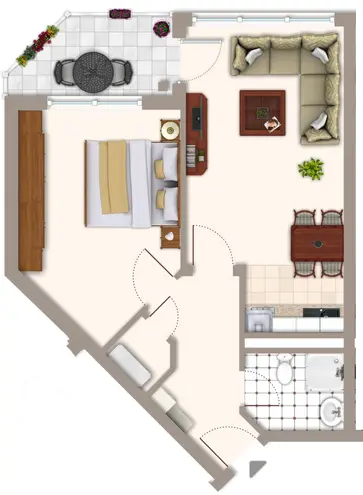 2 Zimmer Wohnung mit 50 m² in Magdeburg – Bild 1