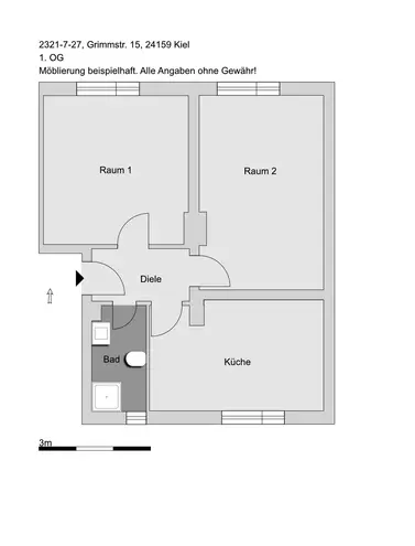2 Zimmer Wohnung mit 58 m² in Kiel – Bild 4