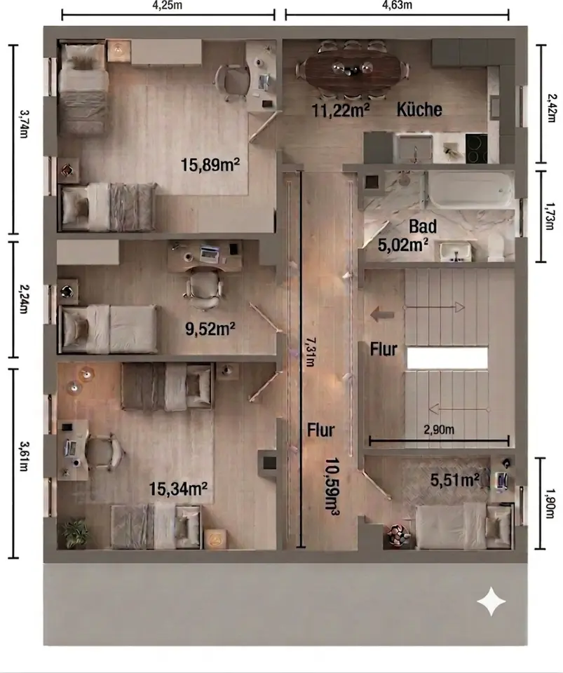 WG-Zimmer mit 73 m² in Leipzig – Bild 9