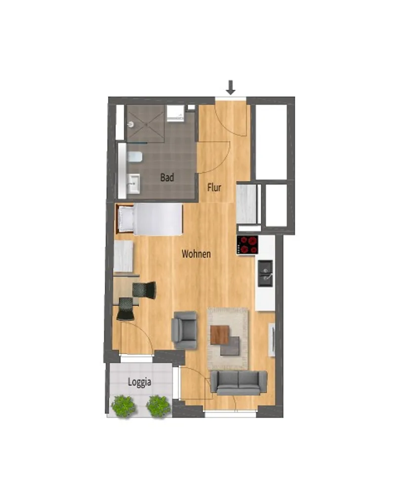 1 Zimmer Wohnung mit 43 m² in Pforzheim – Bild 8