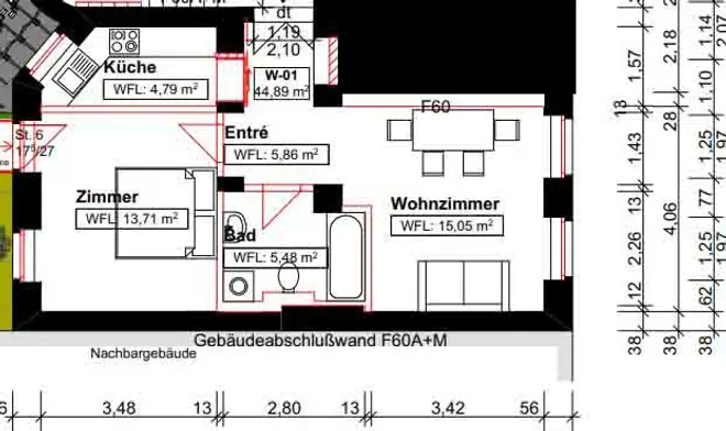 2 Zimmer Wohnung mit 45 m² in Halle (Saale) – Bild 11