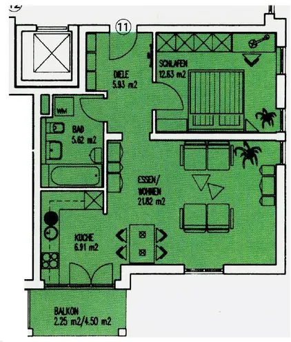 2 Zimmer Wohnung mit 55 m² in Dresden – Bild 8