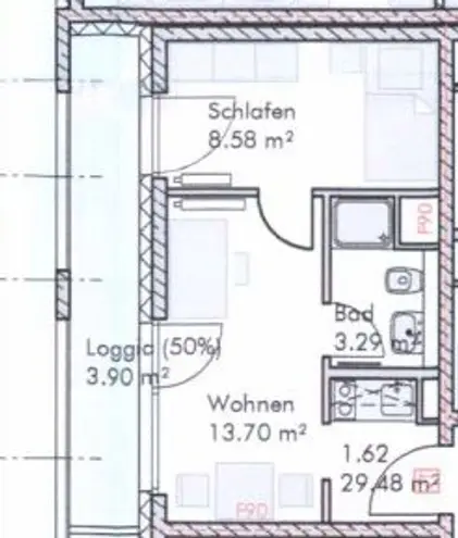 1 Zimmer Wohnung mit 29 m² in Regensburg – Bild 8
