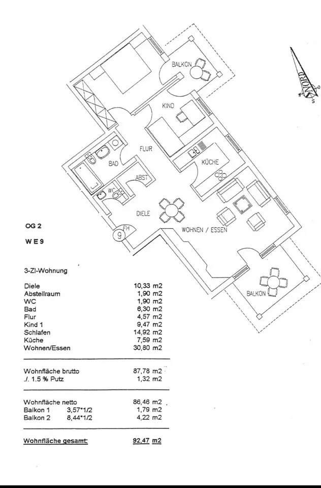 3 Zimmer Wohnung mit 93 m² in Pforzheim – Bild 6