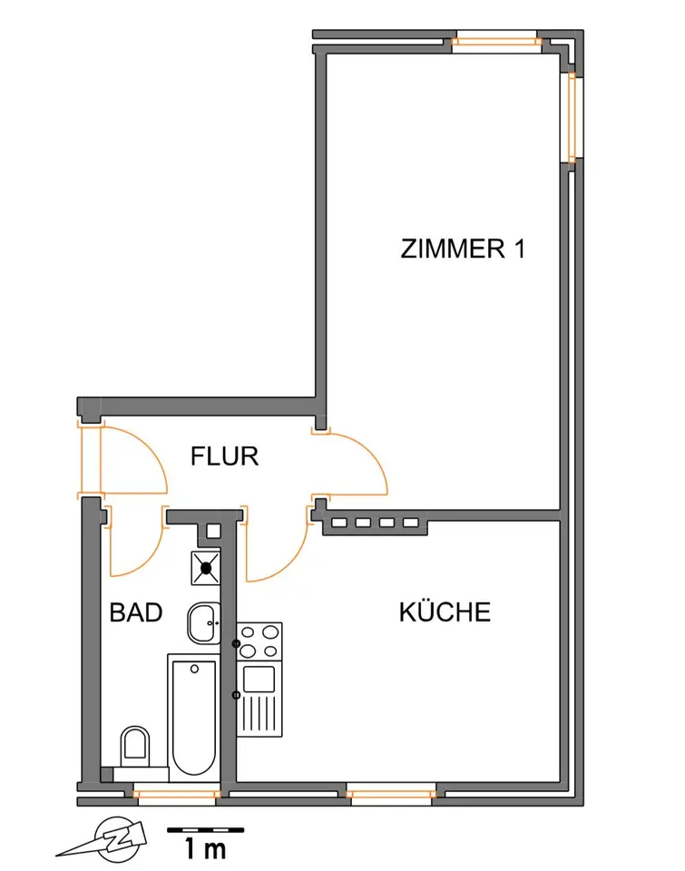 2 Zimmer Wohnung mit 42 m² in Wilhelmshaven – Bild 7