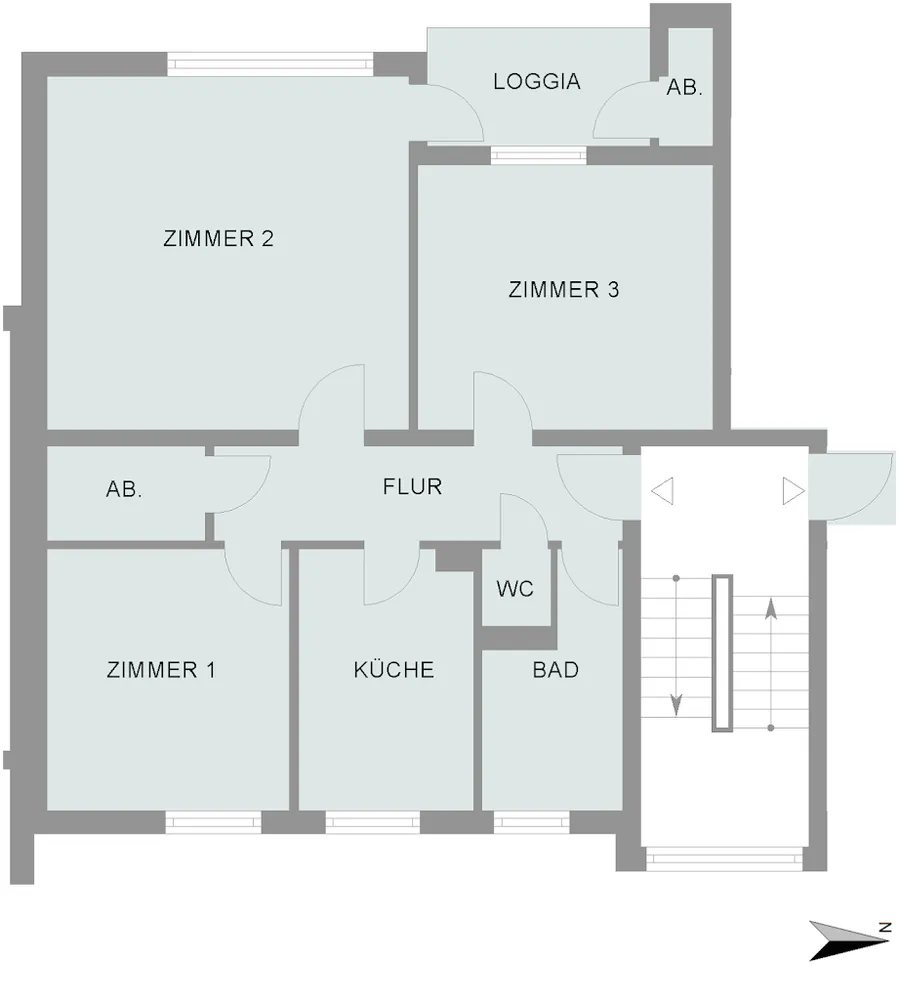 3 Zimmer Wohnung mit 74 m² in Bremen – Bild 2