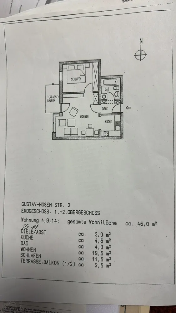 2 Zimmer Wohnung mit 45 m² in Zwickau – Bild 12
