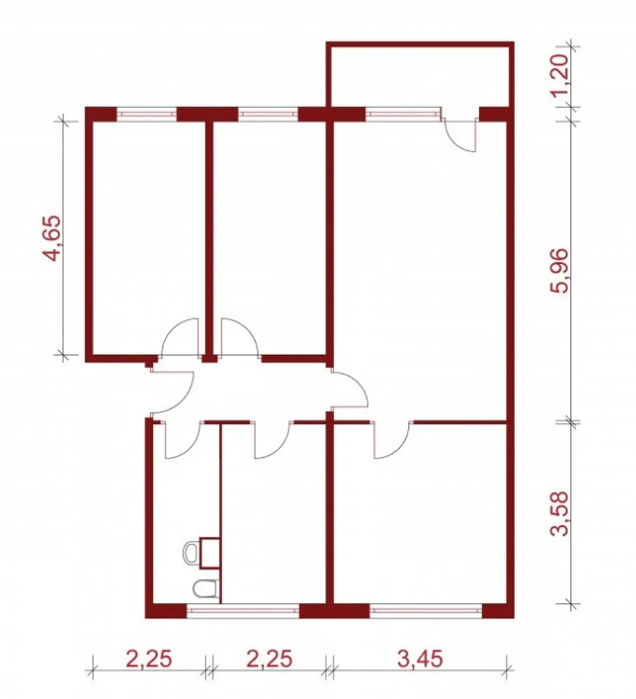 4 Zimmer Wohnung mit 72 m² in Stendal – Bild 2