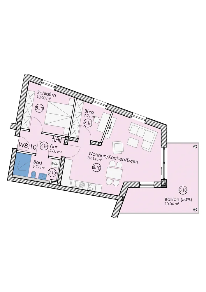 3 Zimmer Wohnung mit 78 m² in Kempten (Allgäu) – Bild 12