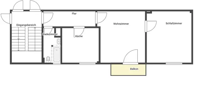 2 Zimmer Wohnung mit 46 m² in Ludwigshafen am Rhein – Bild 1