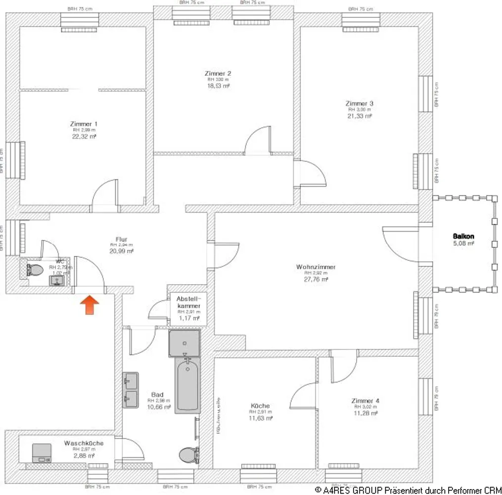 5 Zimmer Wohnung mit 150 m² in Bautzen – Bild 3