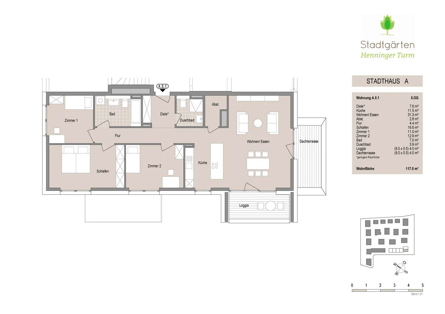 4 Zimmer Wohnung mit 117 m² in Frankfurt am Main – Bild 10