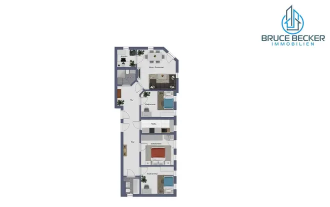 5 Zimmer Wohnung mit 124 m² in Dresden – Bild 2