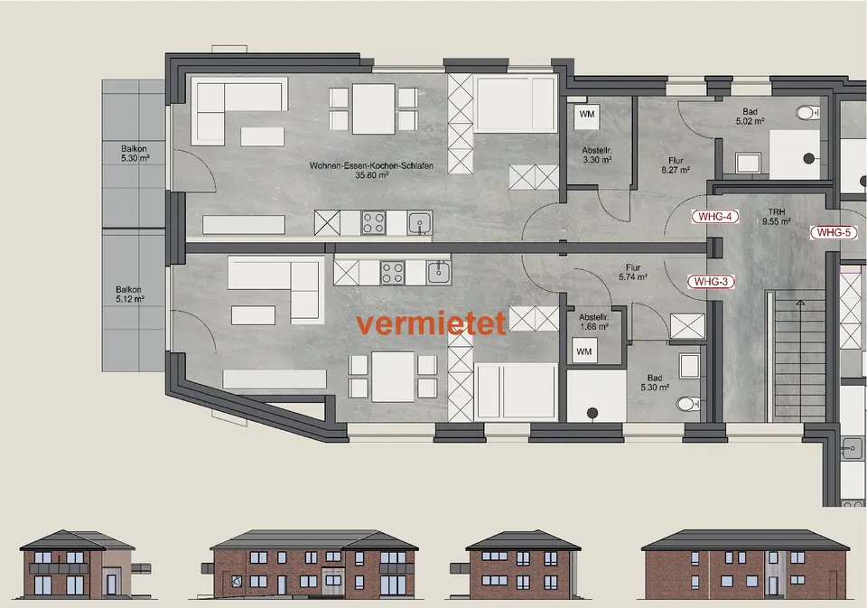 1 Zimmer Wohnung mit 54 m² in Ahaus – Bild 5