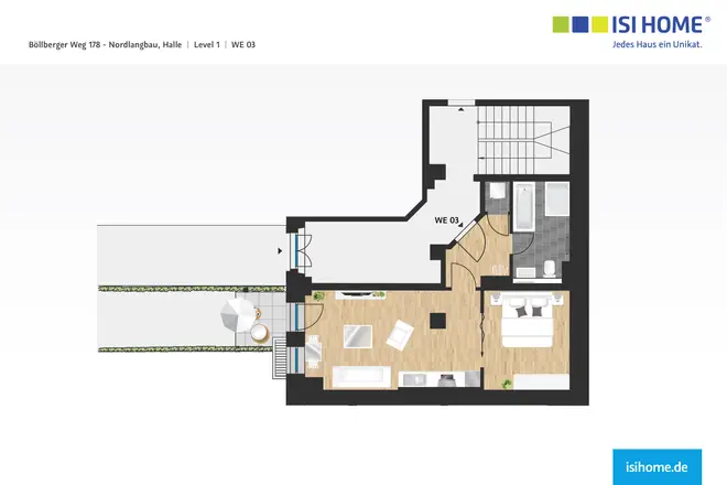 2 Zimmer Wohnung mit 47 m² in Halle (Saale) – Bild 6