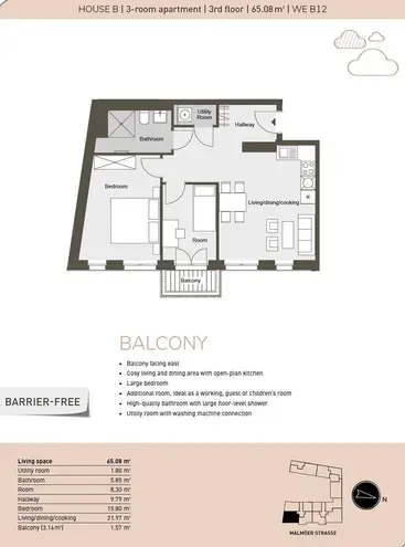 3 Zimmer Wohnung mit 65 m² in Berlin – Bild 12