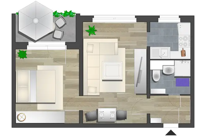 2 Zimmer Wohnung mit 45 m² in Chemnitz – Bild 6