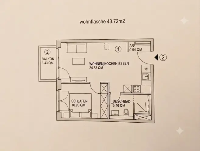 2 Zimmer Wohnung mit 44 m² in Berlin – Bild 8