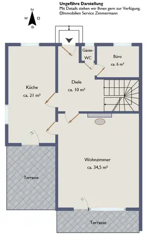6 Zimmer Haus mit 146 m² in Hamburg – Bild 3