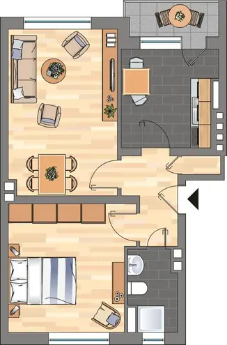 2 Zimmer Wohnung mit 46 m² in Kiel – Bild 3
