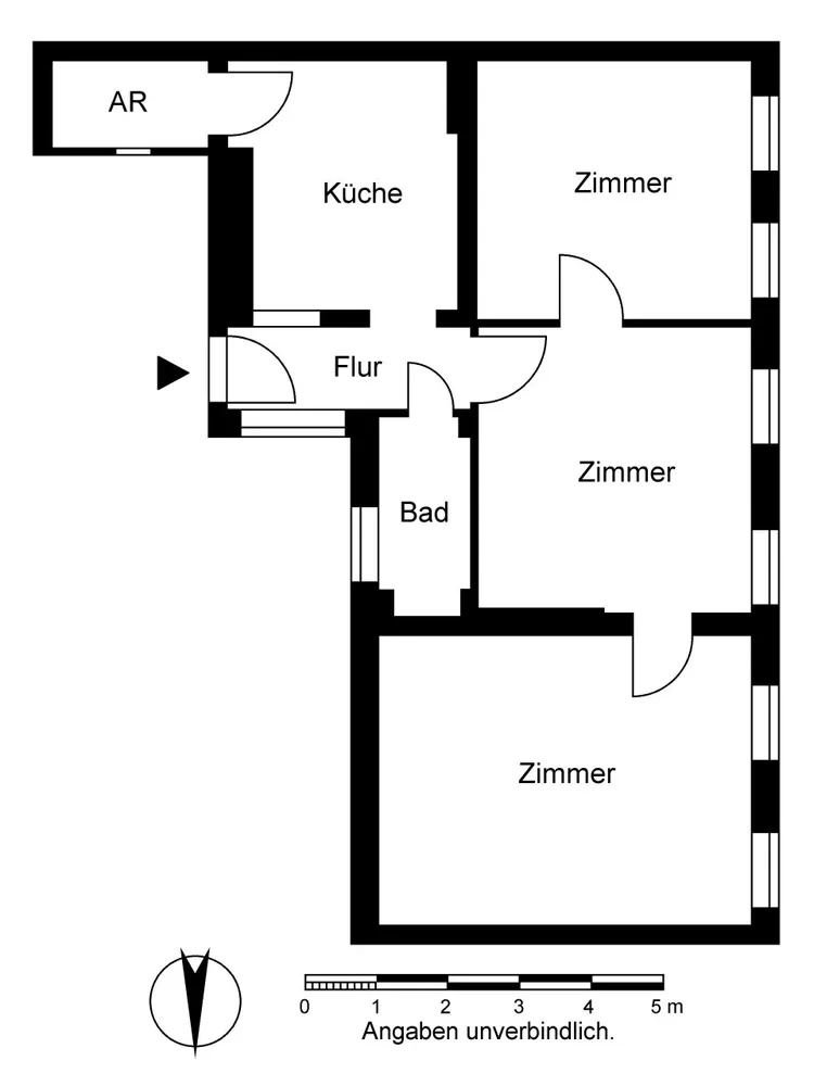 3 Zimmer Wohnung mit 70 m² in Frankfurt (Oder) – Bild 2