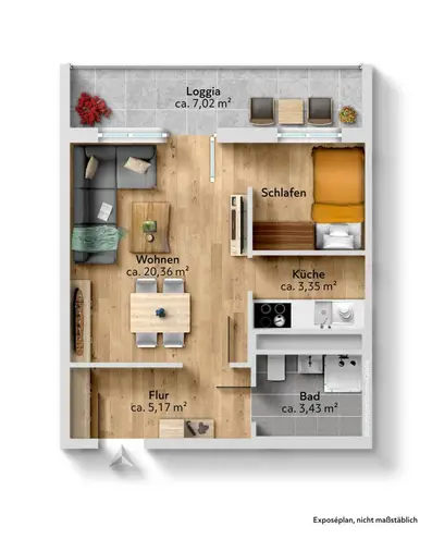 2 Zimmer Wohnung mit 36 m² in Chemnitz – Bild 11
