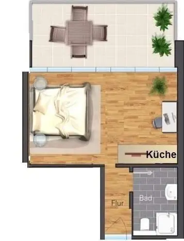 1 Zimmer Wohnung mit 36 m² in Leipzig – Bild 7
