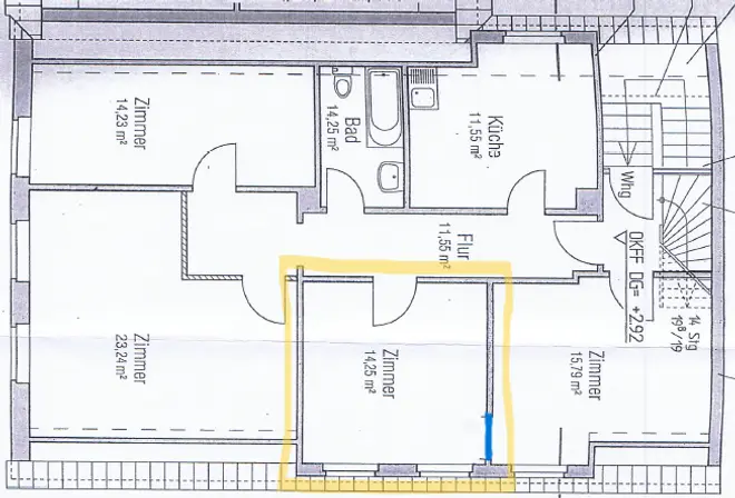 1 Zimmer Wohnung mit 24 m² in Münster – Bild 9
