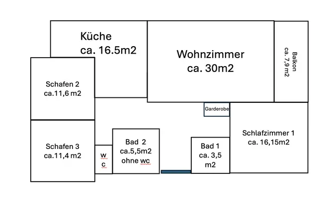 4 Zimmer Wohnung mit 113 m² in Kassel – Bild 2